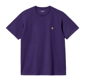 T-Shirt Carhartt WIP Unisexe S/S Chase Tyrian / Gold