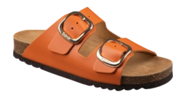 Slipper Scholl Women Noelle Leather Orange 2024