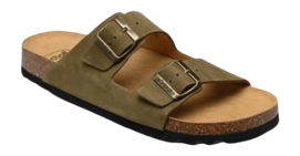 Tongs Scholl Homme Julien Suede Kaki