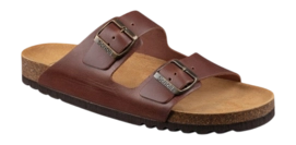 Tongs Scholl Men Julien Leather Brown