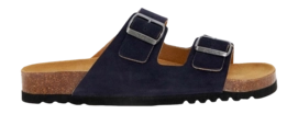 Slipper Scholl Men Julien Leather Navy Blue