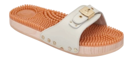 Slipper Scholl Pescura Flache Massage Damen Off White
