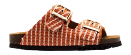 Tongs Scholl Femme Noelle Raffia Orange 2024