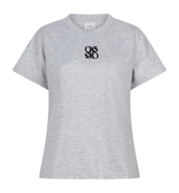 T-Shirt Dante6 D6Venour Loose Fit Logo Damen Heather Grey