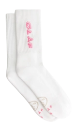 Socken Olaf Hussein Triple Logo Herren White