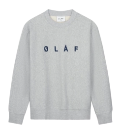 Pullover Olaf Hussein Embroidery Herren Htr Grey
