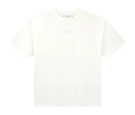 T-Shirt Olaf Hussein Boxy Logo Damen White