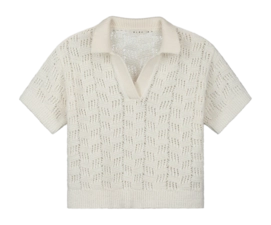 Polo Olaf Hussein Women Check Knitted Off-White