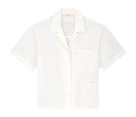 Bluse Olaf Hussein Utility SS Damen White