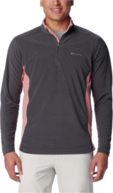 Trui Columbia Men Klamath Range II Half Zip Shark/Pink Aga 2024