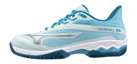 Tennisschuhe Mizuno Wave Exceed Light 2 CC Damen Blue Glow Moroccan Blue T