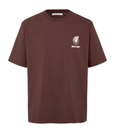 T-Shirt Samsøe Samsøe Sawind Uni Herren Brown Stone Fossil