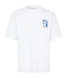 T-Shirt Samsøe Samsøe Sawind Uni Herren White Earth Beat