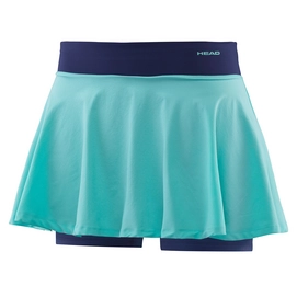 Tennisrock HEAD Performance W Woven Knit Navy Türkis Damen