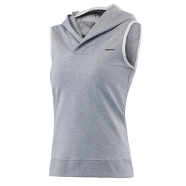 T-Shirt de tennis HEAD Transition W T4S Sleeveless Hoody Grey Melange