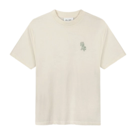 T-Shirt Olaf Hussein Layered Logo Herren Off White