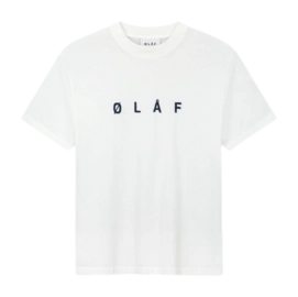 T-Shirt Olaf Hussein Embroidery Optical White