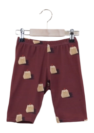 Pyjama Hose Short SNURK Sandy Castles Kinder Red