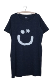 T-shirt Dress SNURK Women Creamy Smile Black