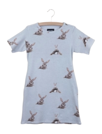 T-shirt Dress SNURK Kids Bunny Bums Grey