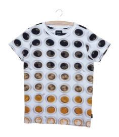 T-shirt SNURK Unisex Coffee Addict White