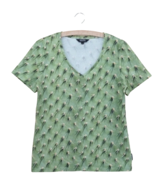 Pyjama Shirt SNURK Cozy Damen Cactus Green