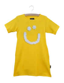 T-shirt Dress SNURK Kids Creamy Smile Yellow