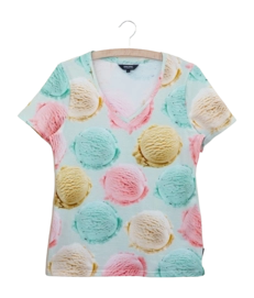 V-neck T-shirt SNURK Women Gelato Blue