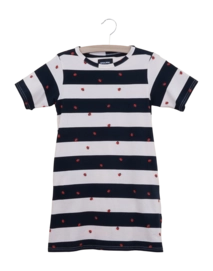 T-shirt Dress SNURK Kids Ladybug Black/White