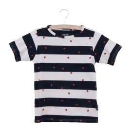 T-shirt SNURK Kids Ladybug Black/White