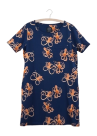 T-shirt Dress SNURK Women Octopus Blue