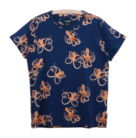T-shirt SNURK Unisex Octopus Blue