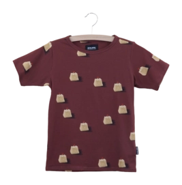 T-shirt SNURK Kids Sandy Castles Red