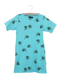 T-shirt Dress SNURK Kids Sea Turtles Blue