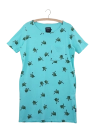 T-shirt Dress SNURK Women Sea Turtles Blue