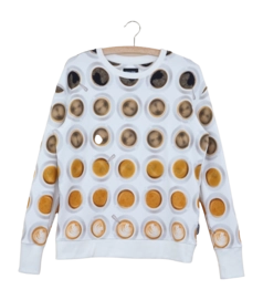 Sweater SNURK Women Coffee Addict White