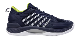 Tennis Shoe K-Swiss Men Hypercourt Supreme 2 HB Peacoat White Lime Green
