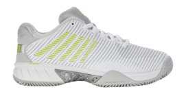 Tennis Shoe K-Swiss Women Hypercourt Express 2 HB Star White Gray Violet Lime Green