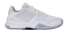 Chaussures de Tennis K Swiss Women Court Express HB White Heather Peach Fuzz