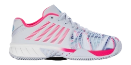 Padelschoen K-Swiss Women Express Light 3 HB Padel Arctic Ice White Neon Pink