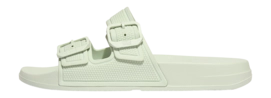 Sandals FitFlop Women iQushion Two-Bar Buckle Slides Sagebrush