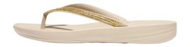 Tongs FitFlop Women Iqushion Sparkle TPU Stone Beige