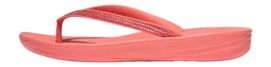 Tongs FitFlop Women Iqushion Sparkle TPU Rosy Coral