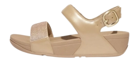 Sandales FitFlop Women Sandale Lulu Hotfix Latte Beige