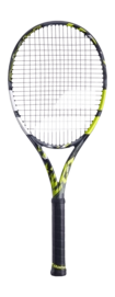 Raquette de Tennis Babolat Pure Aero + Grey Yellow White (Cordé)