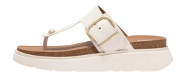 FitFlop Women Gen-FF Buckle Leather Toe-Post Urban White