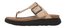 FitFlop Men Gen-FF Buckle Leather Toe-Post Sandals Latte Beige