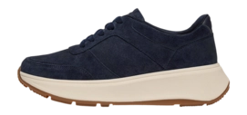 FitFlop Women's F-Mode Suede Flatform Sneakers Midnight Navy 24