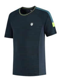 Tennis Shirt K-Swiss Men Hypercourt Tee Melange 2 Peacoat