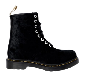 Black velvet doc martens on sale